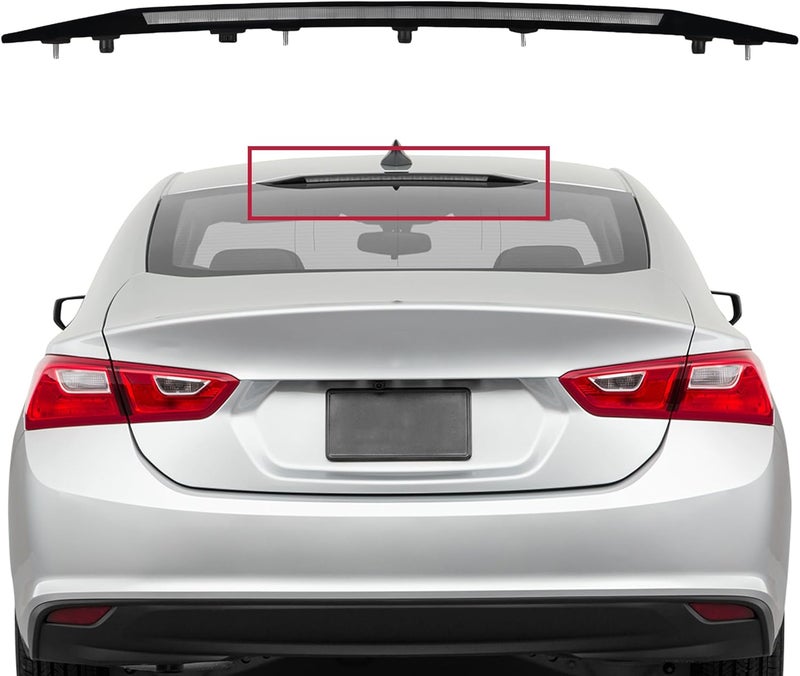 Dimeani Third Brake Light fit for Chevy Malibu 3rd Brake Light Assembly fit for Chevrolet 2016 2017 2018 2019 2020 2021 2022 2023 2024 2025 High Mount Brake Stop Light 42795725 Stop Light Lamp - Image 1